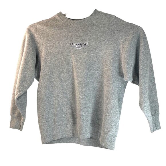 Fruit of the Loom Large Grey Cotton Blend 2000 Steamboat Sweatshirt 40d - Picture 10 of 11